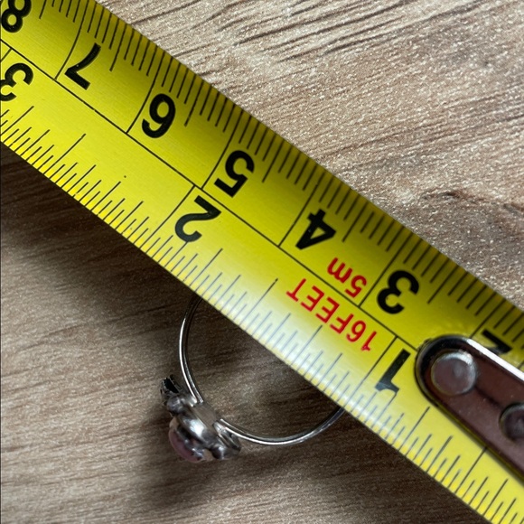 Vintage 90s 925 Sterling Silver Southwest Mother of Pearl Oval Ring - Picture 4 of 4